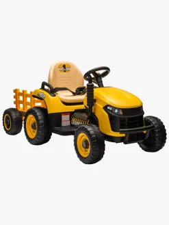Alex's Garage Eltraktor med Trailer, Gul