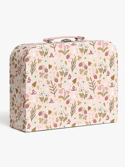 Alice & Fox Kuffert Dukkehus, Lyserød/blå