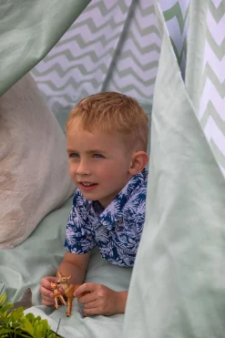 Alice & Fox Legetelt Tipi, Grøn/Hvid