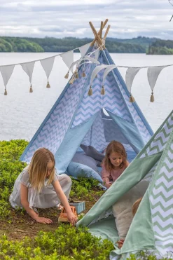 Alice & Fox Legetelt Tipi, Grøn/Hvid