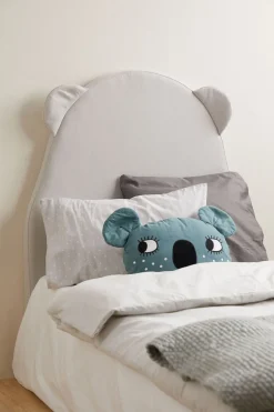 Alice & Fox Sengegavl Bjørn 100x80x7, Grå/Beige