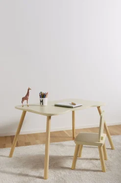 Alice & Fox Skrivebord med Stol Kat, Lysegul