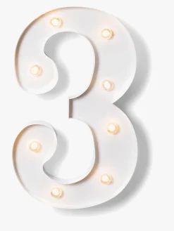 Alice & Fox Tallampe 3, Hvid