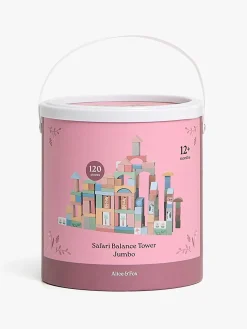 Alice & Fox Træklodser Safaridyr 120 Stk.