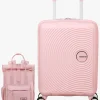 American Tourister Soundbox Kuffert 22L & Urban Groove City 7L Mini Sæt, Pastel Pink