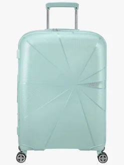 American Tourister StarVibe Spinner Kuffert 70-77L, Metallic Surf Blue