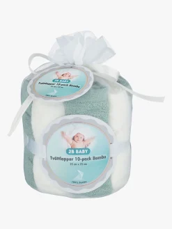 2B Baby Vaskeklude Bambus 10-pak, Grøn