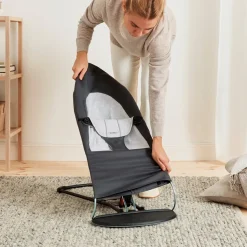 BabyBjörn Balance Soft Skråstol Woven Jersey, Mørkegrå/Grå