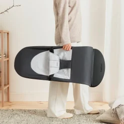 BabyBjörn Balance Soft Skråstol Woven Jersey, Mørkegrå/Grå