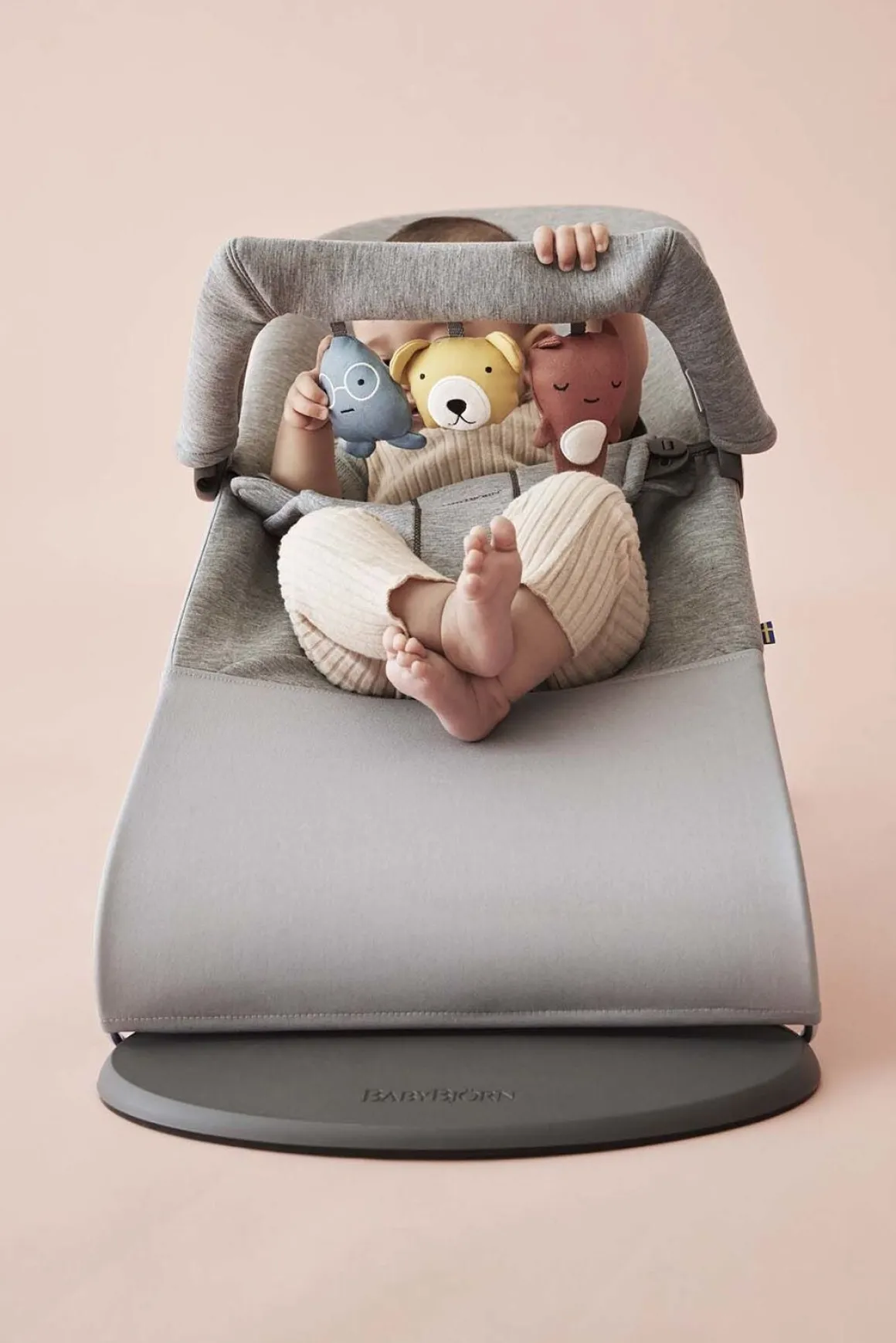 BabyBjörn Bliss Skråstol 3D Jersey, Lysegrå