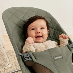 BabyBjörn Bliss Skråstol Woven Classic Quilt, Mørkegrøn