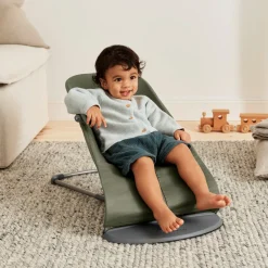 BabyBjörn Bliss Skråstol Woven Classic Quilt, Mørkegrøn