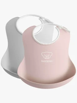 BabyBjörn Hagesmæk 2-pak, Grå/Lyserød