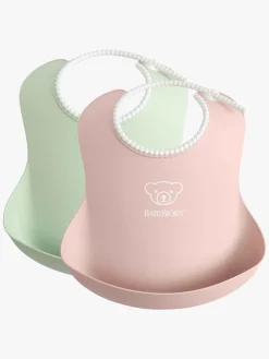 BabyBjörn Hagesmæk 2-pak, Grøn/Lyserød