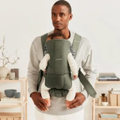 BabyBjörn Mini Bæresele Woven, Mørkegrøn