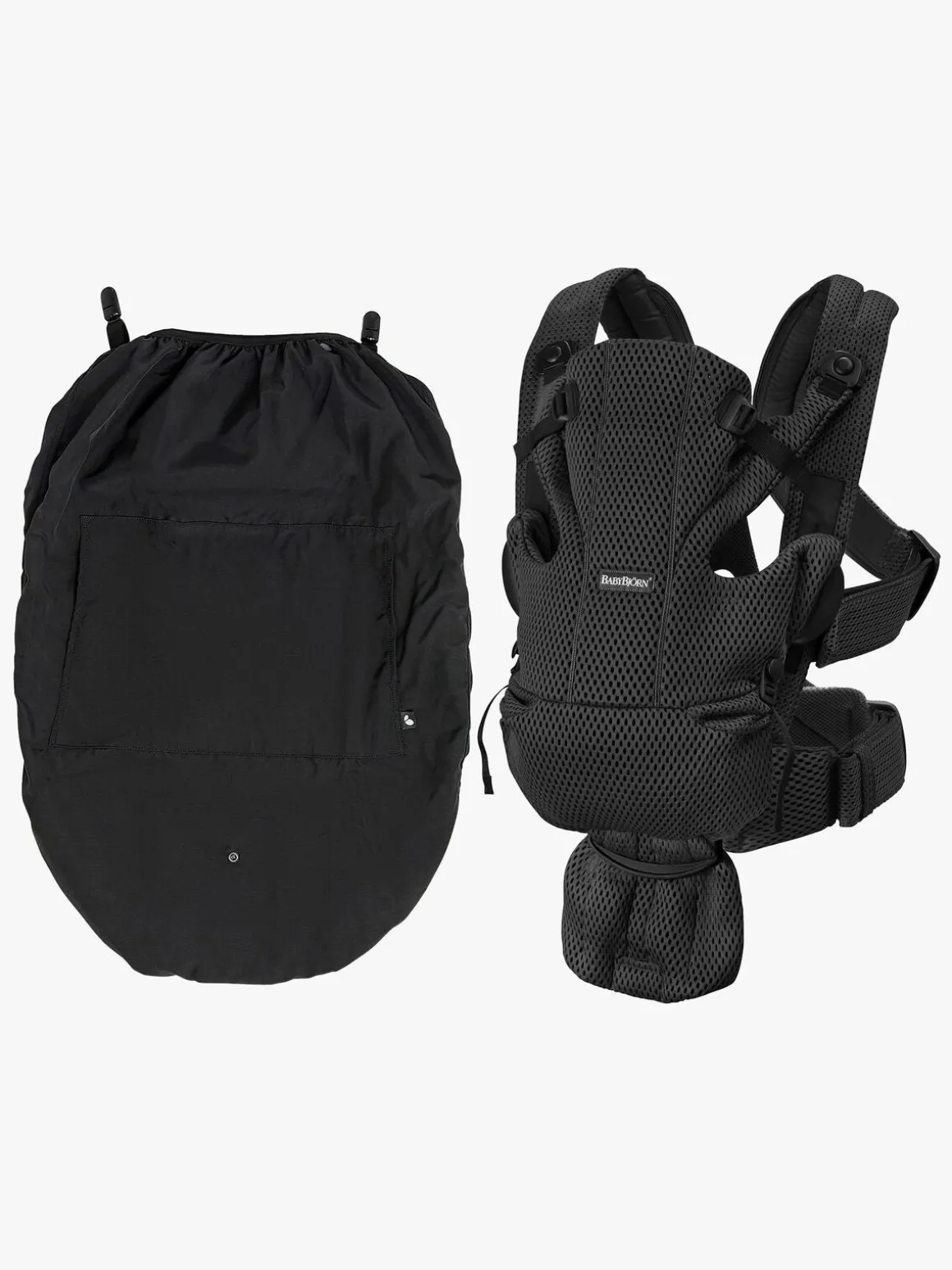 BabyBjörn Move Bæresele 3D Mesh inkl. Regnslag, Sort