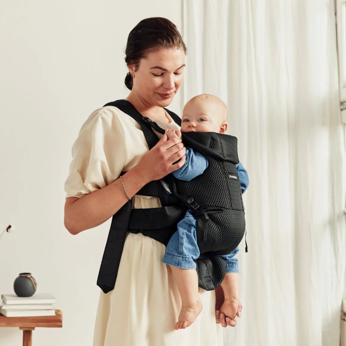 BabyBjörn Move Bæresele 3D Mesh inkl. Regnslag, Sort