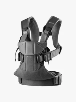 BabyBjörn One Bæresele Cotton Mix, Denim/Mørkegrå