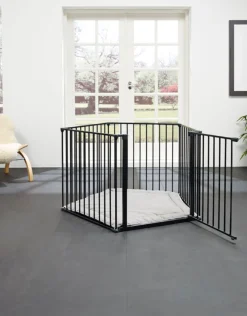 BabyDan Kravlegård Flex inkl. Legetæppe Hvid