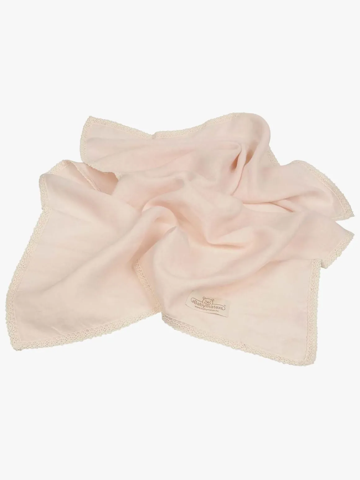 BabyMatex Babytæppe i Hør 75 x 100 cm, Lyserødt