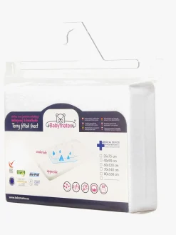 BabyMatex Frotte Vandtæt Stræklagen til Tremmeseng 40 x 90 cm, Lysegrå