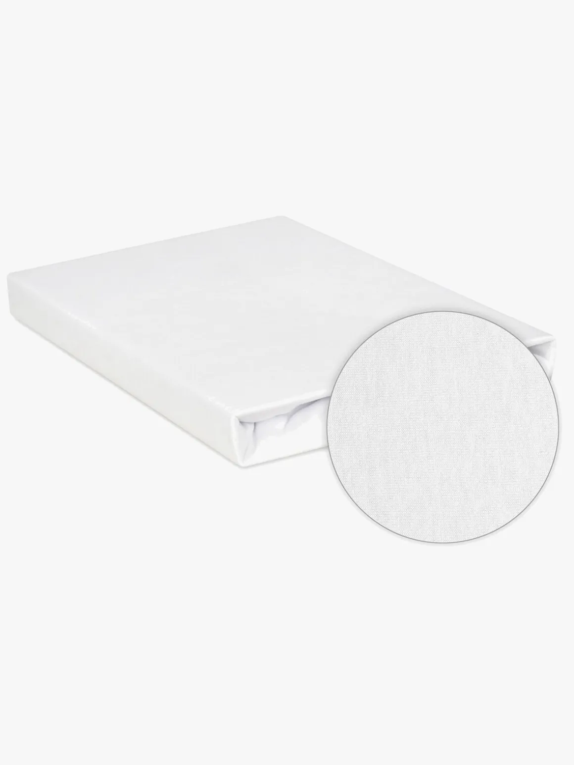 BabyMatex Jersey Stræklagen til Børnesenge 90 x 190 cm, Hvid