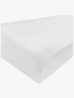 BabyMatex Satin Stræklagen 90x200, Hvid