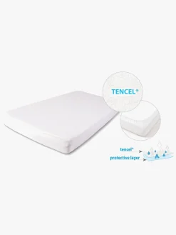 BabyMatex Tencel Vandtæt Stræklagen til Juniorseng 70 x 140 cm, Hvid