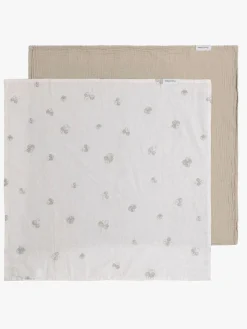 Baby's Only 65x65 Tæppe/ Stofble i Musselin 2-pak, Tender Beige/Clover