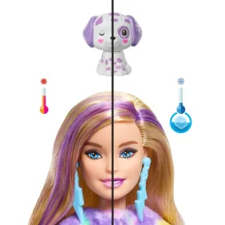 Barbie Cutie Reveal Dukke med Regnbuefarvet Dalmatiner