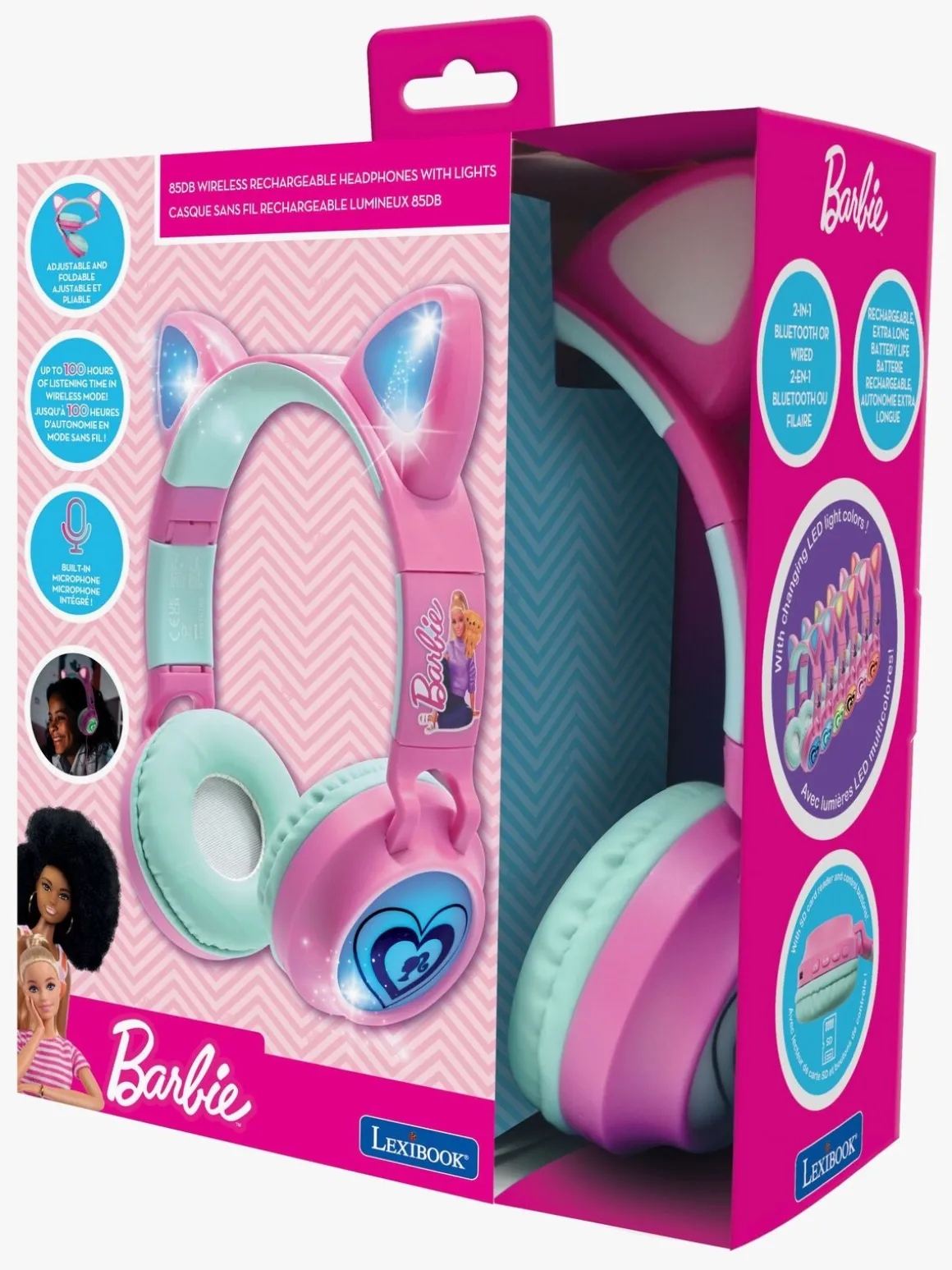 Barbie Katteører Høretelefoner med Lys