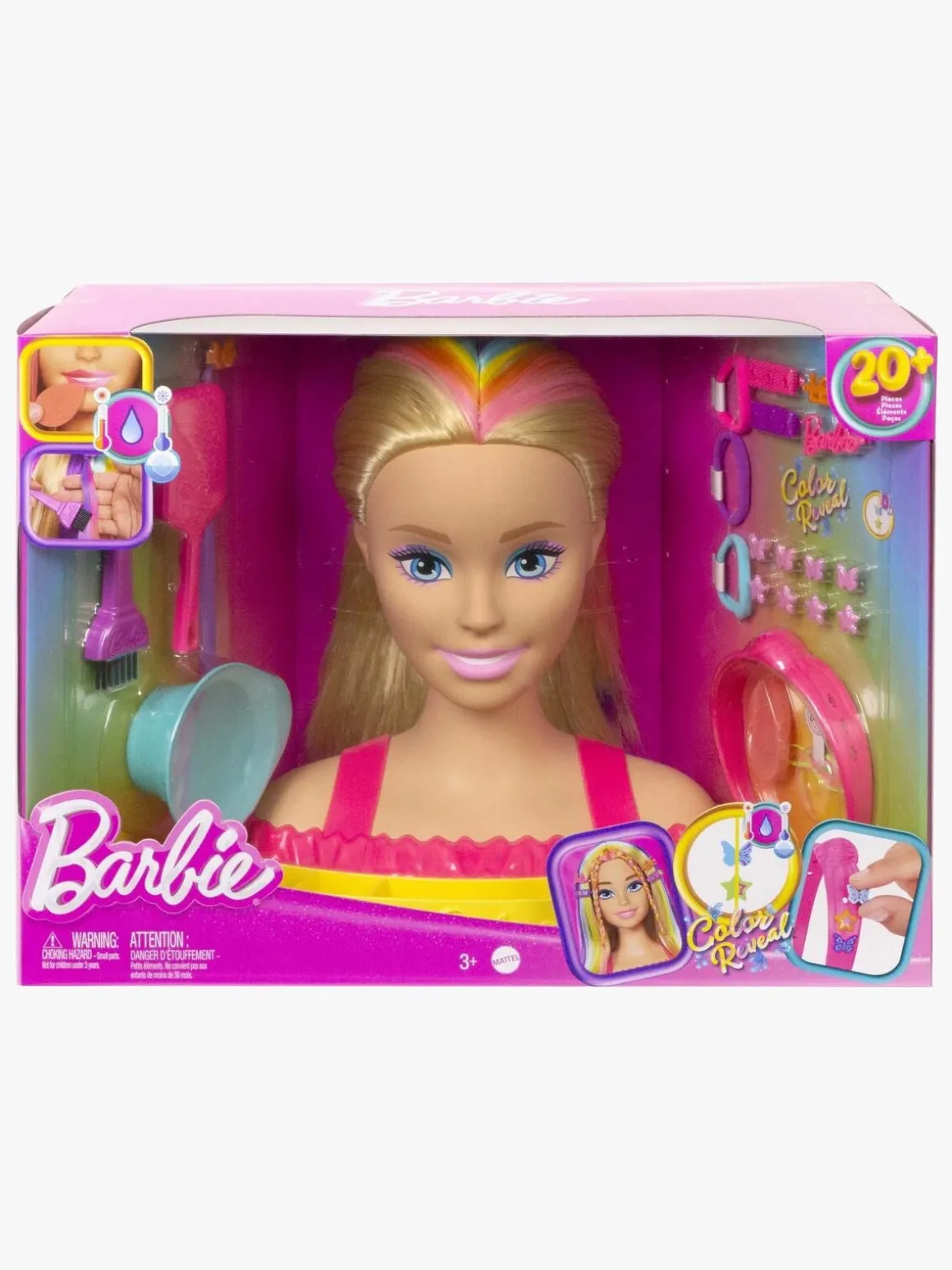 Barbie Totally Hair Color Reveal Frisør- og Sminkedukke