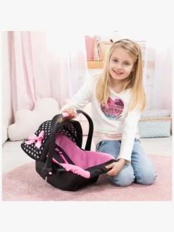 Bayer Design Autostol med Kaleche, Sort/Lyserød