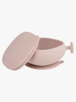 b.box Skål med Låg Silikone, Blush