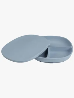 b.box Tallerken med Låg Silikone, Ocean