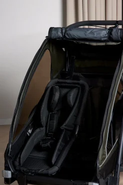 Beemoo Activity Sport Cykelanhænger inkl. Newborn Set, Løbesæt & Regnslag, Beige