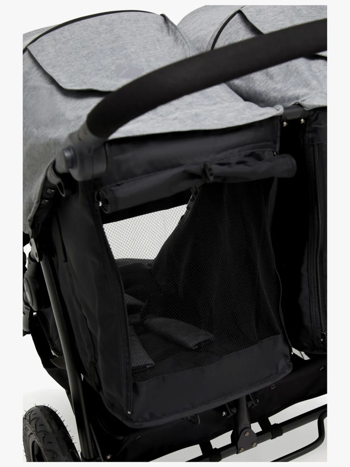 Beemoo Activity Twin Søskendevogn, Black/Dark Grey