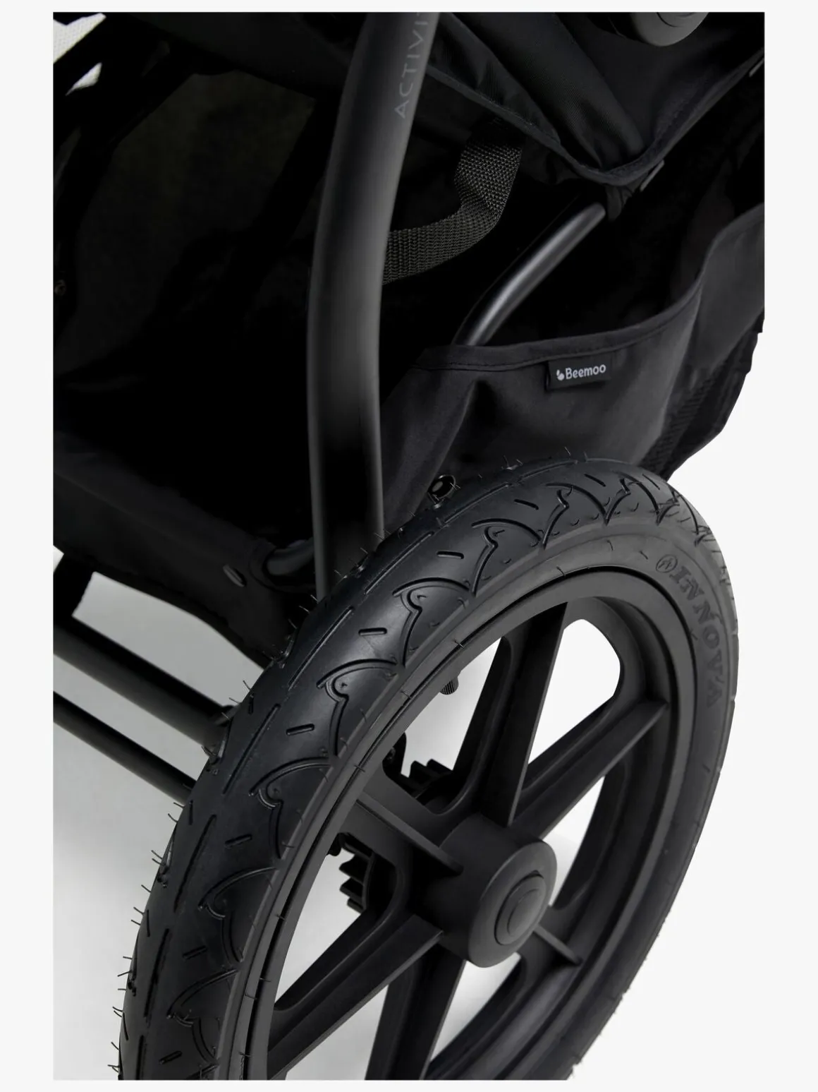 Beemoo Activity Twin Søskendevogn, Black/Dark Grey