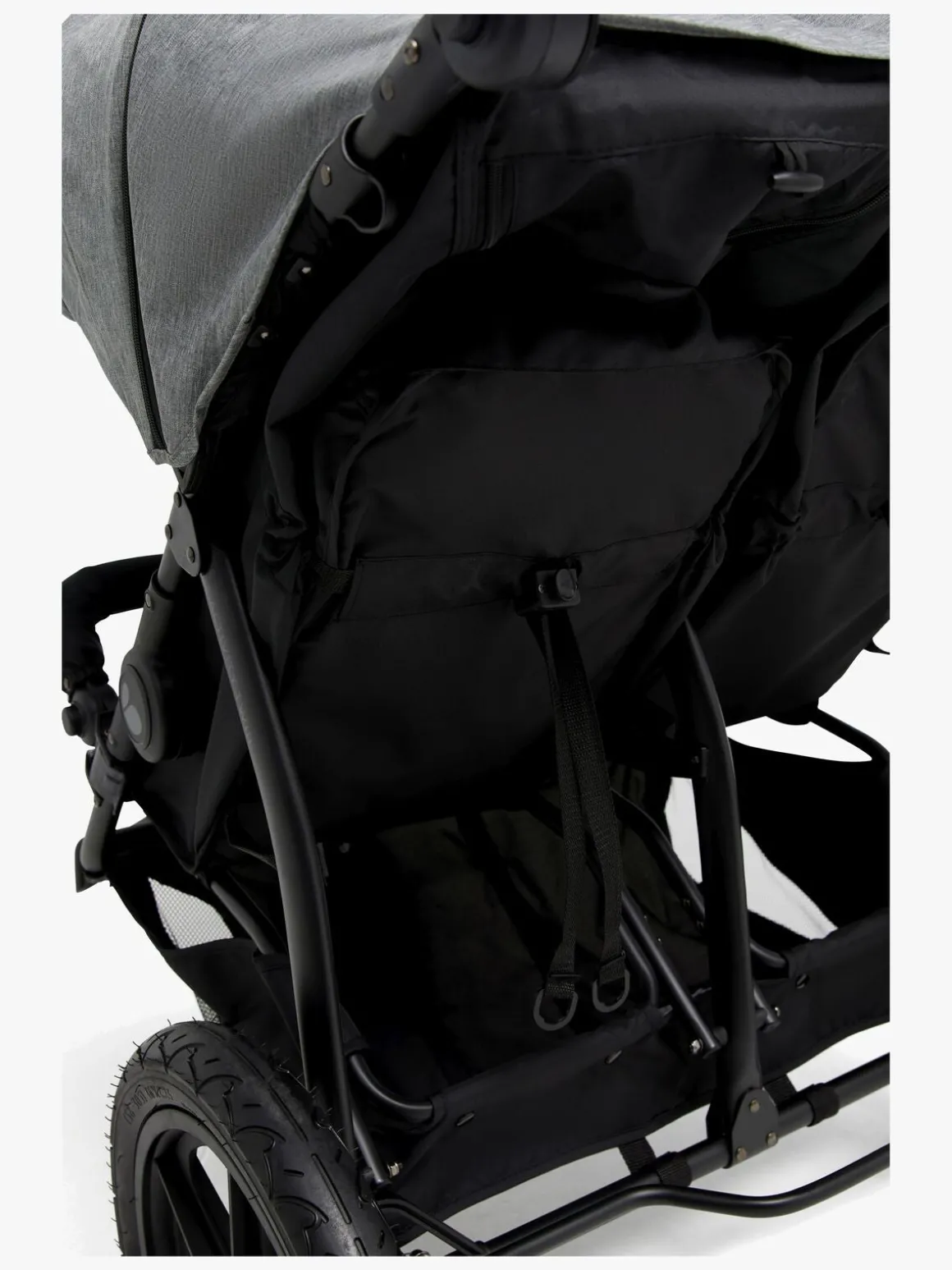 Beemoo Activity Twin Søskendevogn, Black/Dark Grey