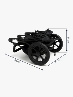 Beemoo Activity Twin Søskendevogn, Black