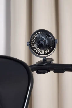 Beemoo Barnevognsventilator, Black/Grey