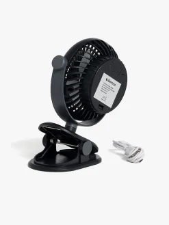 Beemoo Barnevognsventilator, Black/Grey