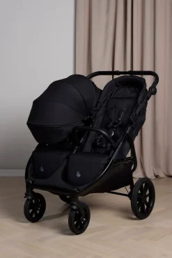 Beemoo BFF60 2 Søskendevogn, Night Black