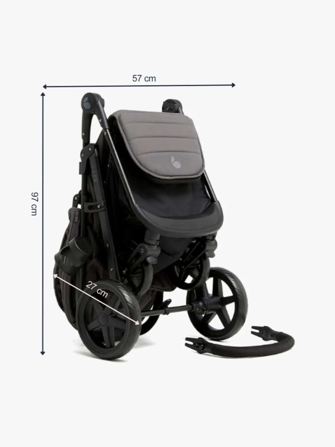 Beemoo BFF20 Klapvogn, Fog Grey