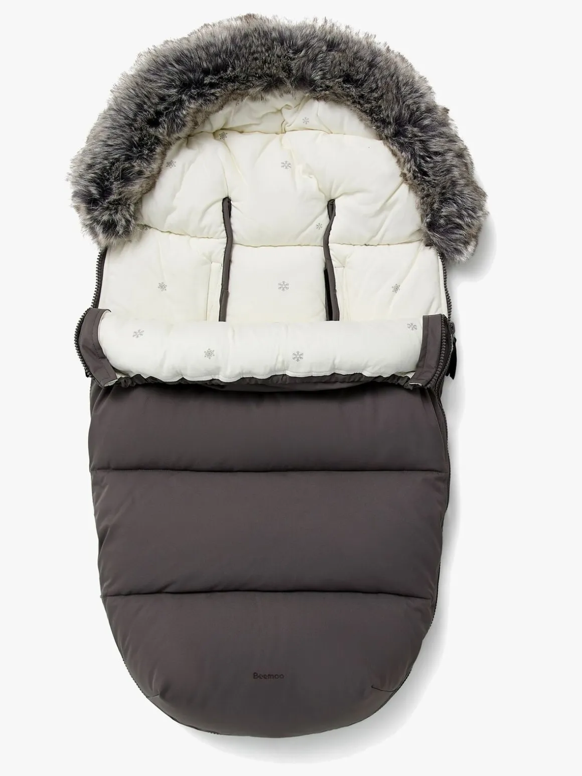 Beemoo Brisk Vinterkørepose, Grey/Snowflake