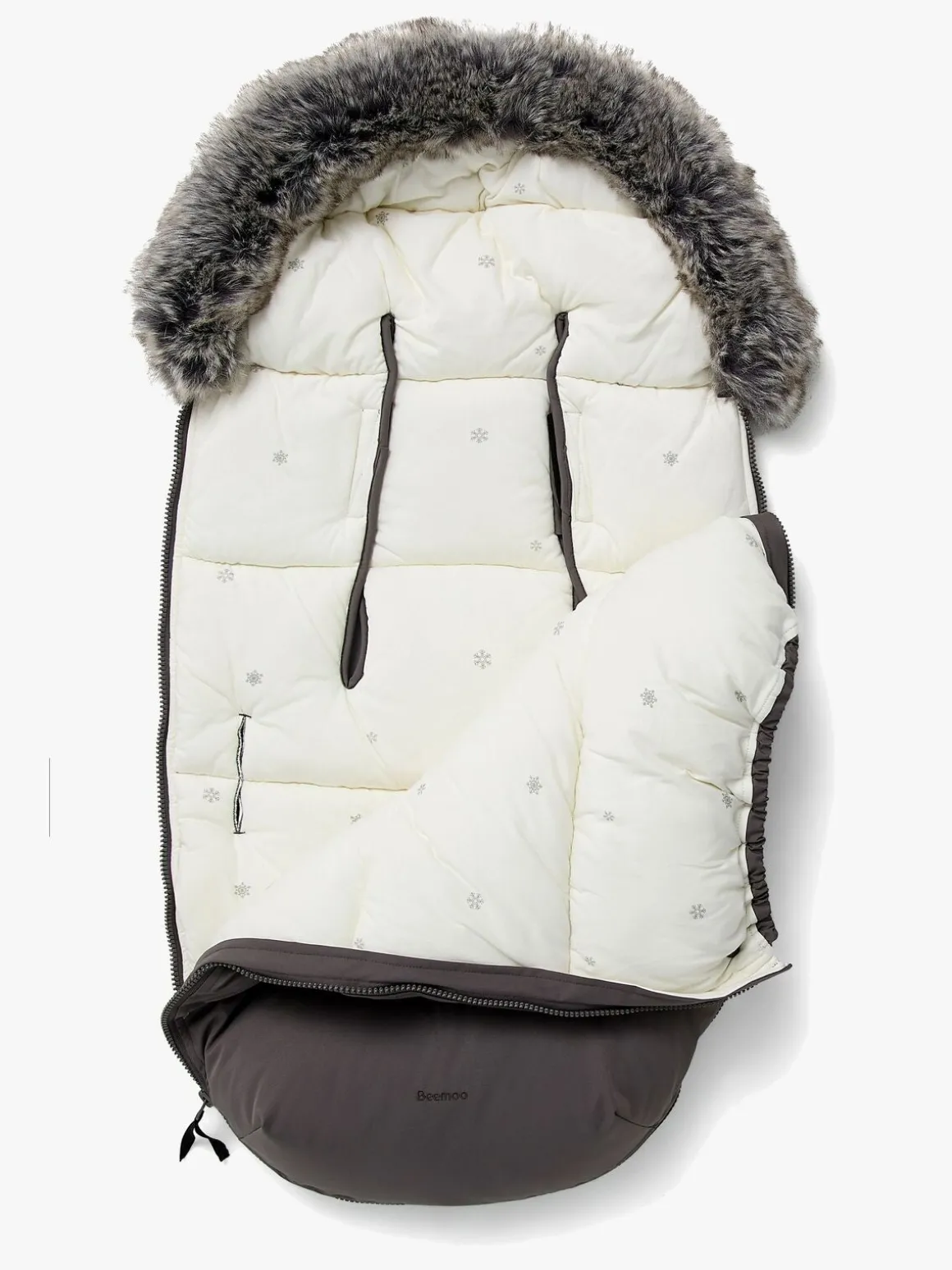 Beemoo Brisk Vinterkørepose, Grey/Snowflake