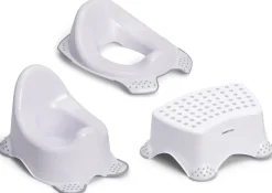 Beemoo CARE Anti-Slip Potte, Toiletsæde og Skammel, Hvid
