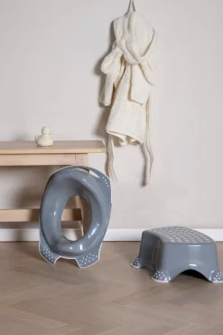 Beemoo CARE Anti-Slip Toiletsæde & Skammel, Grå