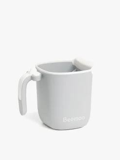 Beemoo CARE Assist Badekar Inkl. Badestøtte, Badestativ & Skyllekande, Grey/White