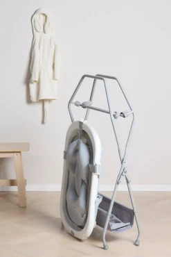 Beemoo CARE Assist Badekar inkl. Badestøtte og Badekarstativ, White/Grey